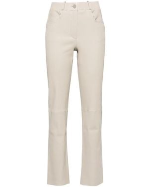 Arma Saravejo Leather Trousers - Natural