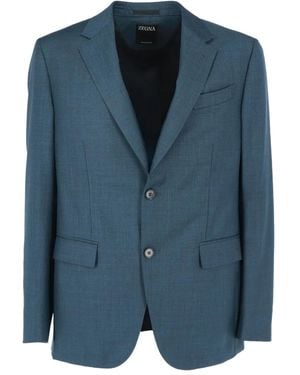ZEGNA Pak Met Knoopsluiting En Lange Mouwen - Blauw