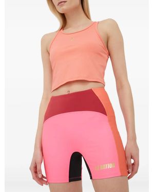 P.E Nation Flyaway Colourblock Logo Shorts - Pink