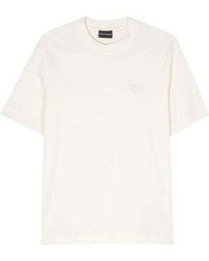 Emporio Armani T-Shirt Con Logo - Bianco