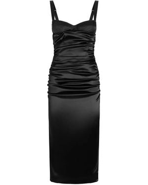 Dolce & Gabbana Vestido fruncido - Negro