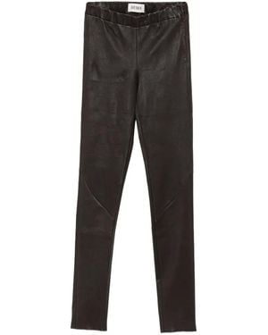 Arma Leather Pants - Black
