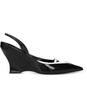 Givenchy 4G Logo Wedge Sandals - Black