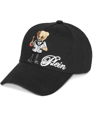 Philipp Plein ベアエンブロイダリー キャップ - ブラック