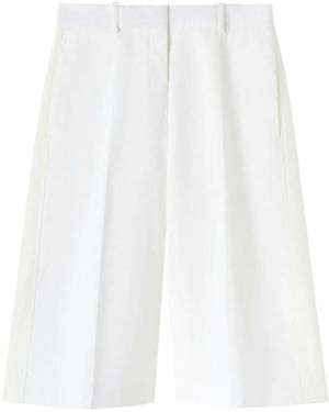 Jil Sander Cotton Tailored Bermuda Shorts - White