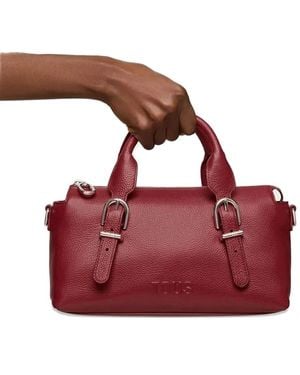 Tous Tote Bag mit Schnalle - Rot