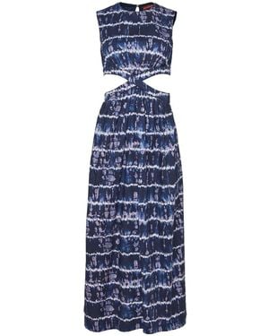 Altuzarra Ashima Tie-Dye Maxi Dress - Blue
