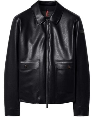 Rrd Zip-Up Faux-Leather Jacket - Black