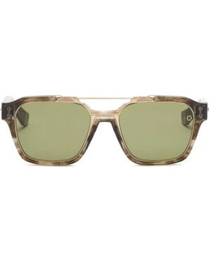Akoni Square-Frame Sunglasses - Green