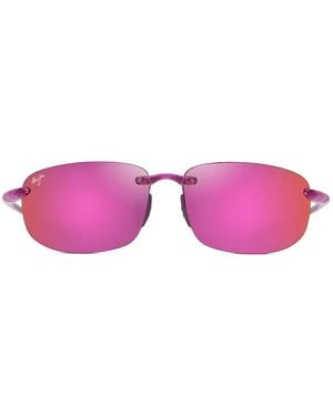 Maui Jim Ho'Okipa Rectangle-Frame Sunglasses - Pink