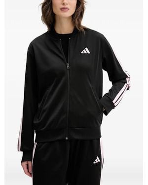 adidas Side-Stripe Tracksuit Set - Black