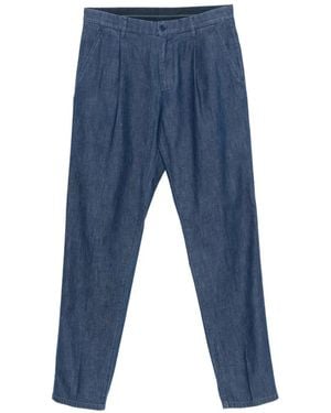 Aspesi Pleated-Detail Pants - Blue