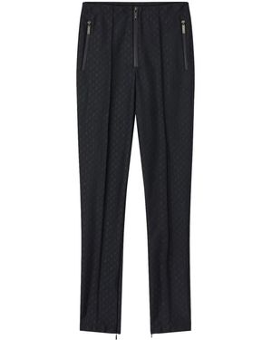 Jimmy Choo Monogram-Print Ski Pants - Blue