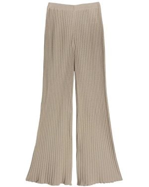 MACCAPANI Bouncy Ribbed Bouncy Trousers - Natural