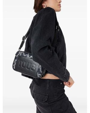 Tous Small Reporter Embossed-logo Cross-body Bag - ブルー