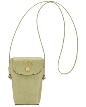 Longchamp Épure Phone Case With Leather Lace - White