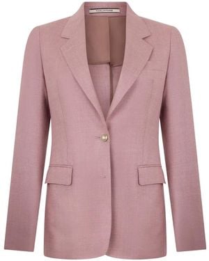 Tagliatore Single-Breasted Slim-Fit Blazer - Pink
