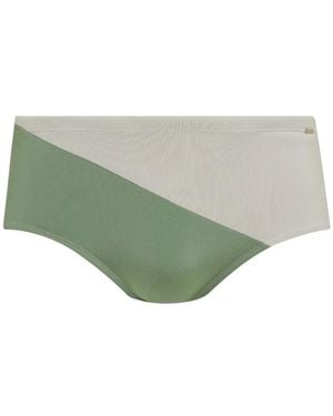 Amir Slama Colour-Block Swimming Trunks - Green