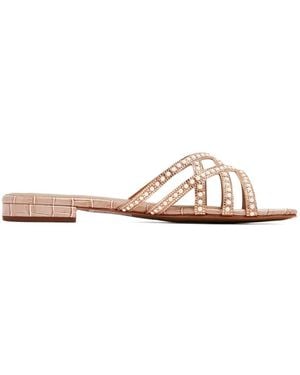 Nicoli Marcil Pearl Embellished Sandals - White