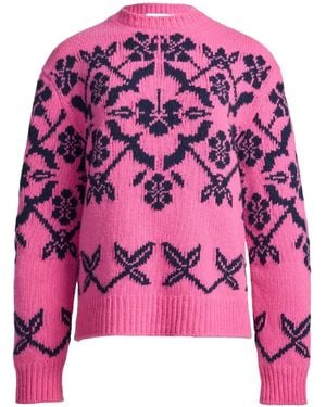 High Sport Georgia Pullover Mit Intarsienmuster - Pink
