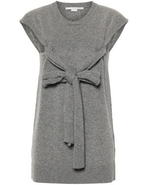 Stella McCartney Mélange Fisherman'-Knit Top - Grey