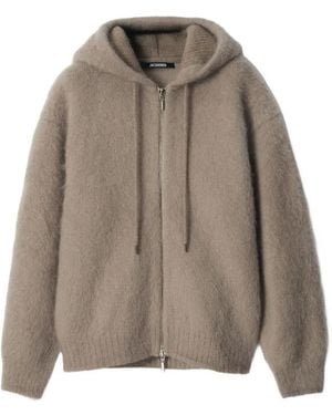 Jacquemus The Nuvola Zipped Cardigan - Brown