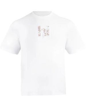 Maison hideout T-Shirt Con Applicazione - Bianco