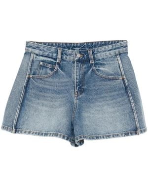JNBY Faded-Wash Five-Pocket Shorts - Blue