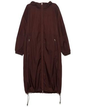 Bimba Y Lola Chocolate Fluid Trench Coat - Red