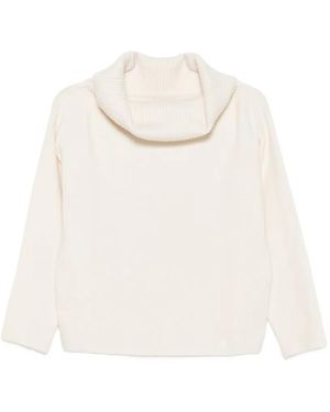 Loulou de Saison Sibyl Cowl-Neck Jumper - White