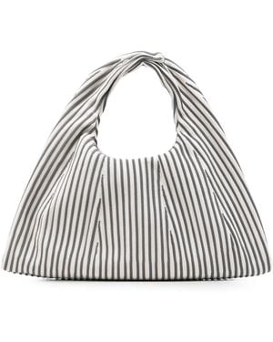 CFCL Borsa Tote Dayfuku Media A Righe - Bianco