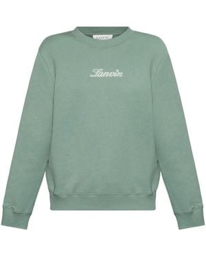 Lanvin ロゴ スウェットシャツ - グリーン