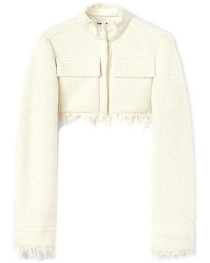 Jil Sander Cropped Jacket - White