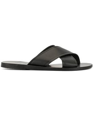Ancient Greek Sandals Thais クロスストラップ サンダル - ブラック