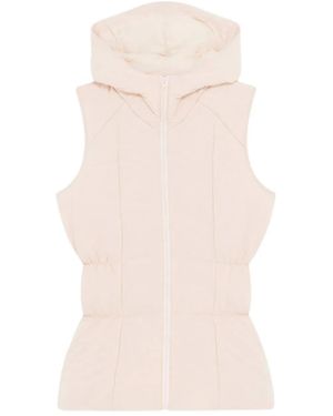 Repetto Hooded Sleeveless Down Gilet - Natural