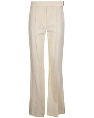 Sportmax Pantalones Spspiacere Acampanados - Blanco