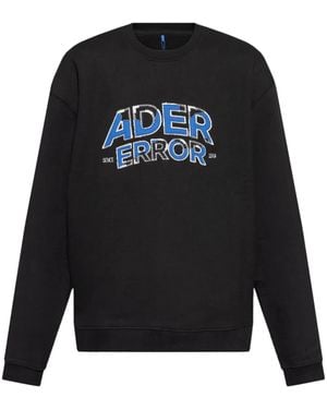 Adererror Embroidered Logo Cotton Sweatshirt - Black