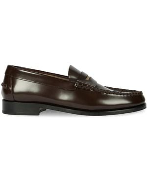 Paul Smith Lido Stripe Penny Loafers - White