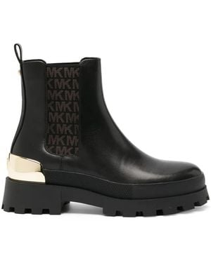 MICHAEL Michael Kors Rowan Leather Ankle Boots - Black