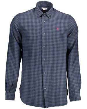 U.S. POLO ASSN. Gingham-Check Shirt - Blue