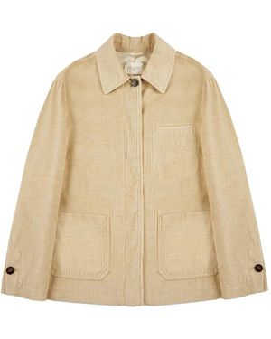 Montedoro Corduroy Blouson Jacket - Natural