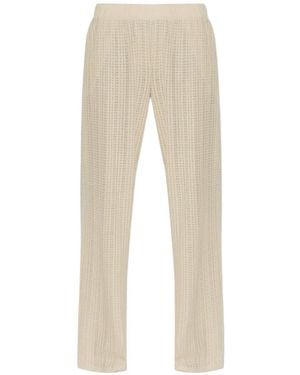 Hanro Waffle-Knit Pants - Natural