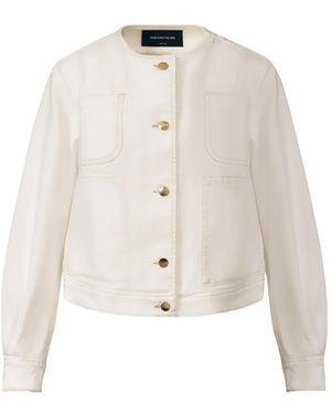Fabiana Filippi Patch-Pocket Button Jacket - White