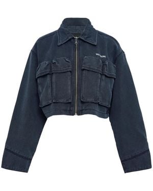 we11done Chaqueta con cremallera - Azul