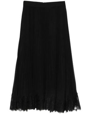 Zimmermann Gonna Midi Plissettata - Nero