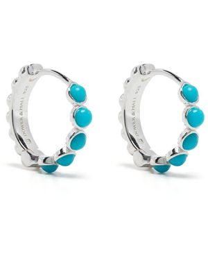 Dower & Hall Huggie Creolen - Blau