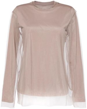 JNBY Mesh Loose T-Shirt - Natural