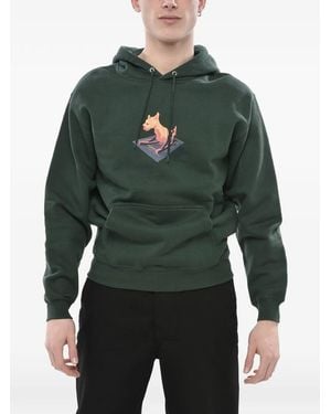 POLAR SKATE Hoodie Mit Grafischem Print - Grün