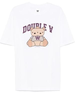 WOOD WOOD Asa Bear Tシャツ - ホワイト