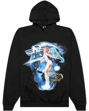 Represent Graphic-Print Hoodie - Black